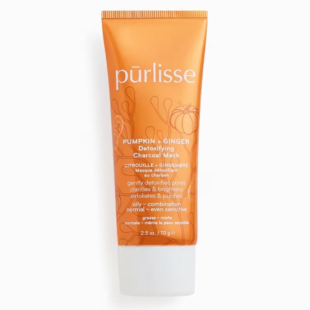 NWT PURLISSE BEAUTY Pumpkin + Ginger Detoxifying Charcoal Mask